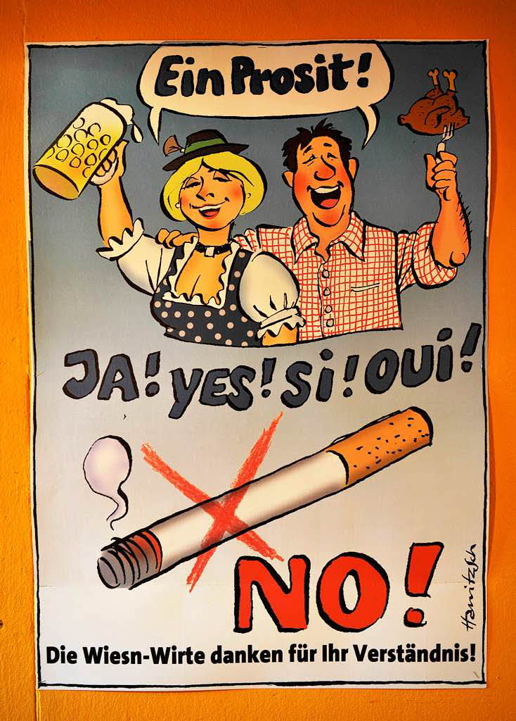 Rauchverbot auf dem Oktoberfest.