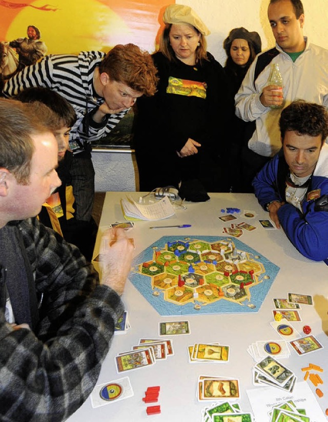 Es geht um die Weltmeisterschaft: Spie...piel &#8222;Siedler von Catan&#8220;.   | Foto: dpa