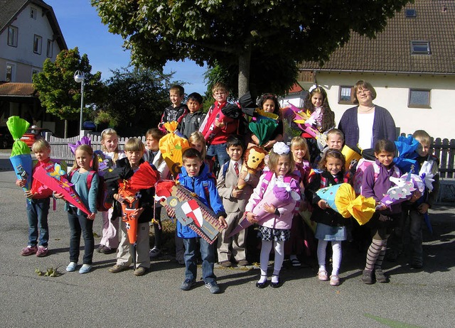 22 Mdchen und Buben begannen am Samst...a bei Rotraut Neubauer ihre Schulzeit.  | Foto: Martha Weishaar