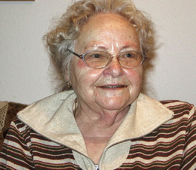 Die Heimatdichterin Ella Kostolich  is...e  im Alter von 87 Jahren verstorben.   | Foto: BZ