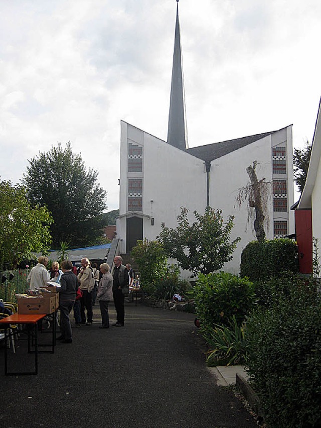 Gute Stimmung herrschte beim Quartiers...drucksvolle Steinener Christuskirche.   | Foto: Vlz