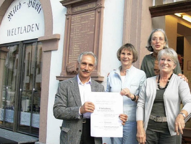 Reinhard Schmitt, Gisela Volk, Marie-A...ndament hilfsbereiter Menschen bauen.   | Foto: Johanna Hgg