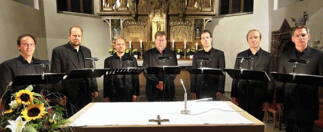 Das Dufay-Ensemble musizierte am verga...ag in der Kenzinger Laurentiuskirche.   | Foto: Elke Schiffler