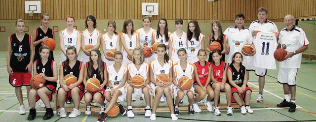Die Basketballerinnen des Lise-Meitner-Gymnasiums.   | Foto: Martina Weber-Kroker