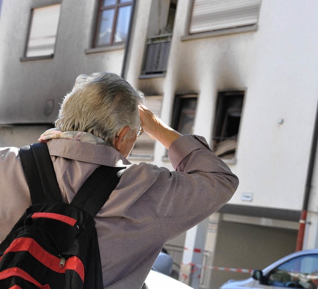 Noch nicht wieder hergestellt ist das Haus Markus-Pflger-Strae.   | Foto: Barbara Ruda