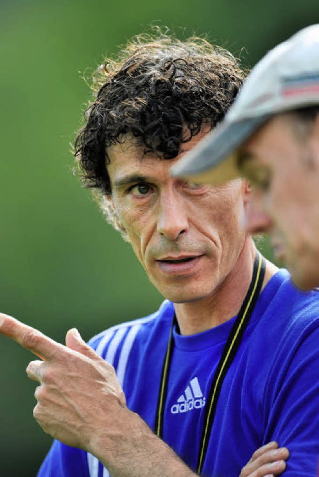 &#8222;Oli, hast du das gerade gesehen...ndeau seinen Co-Trainer Oliver Mahler.  | Foto: Seeger