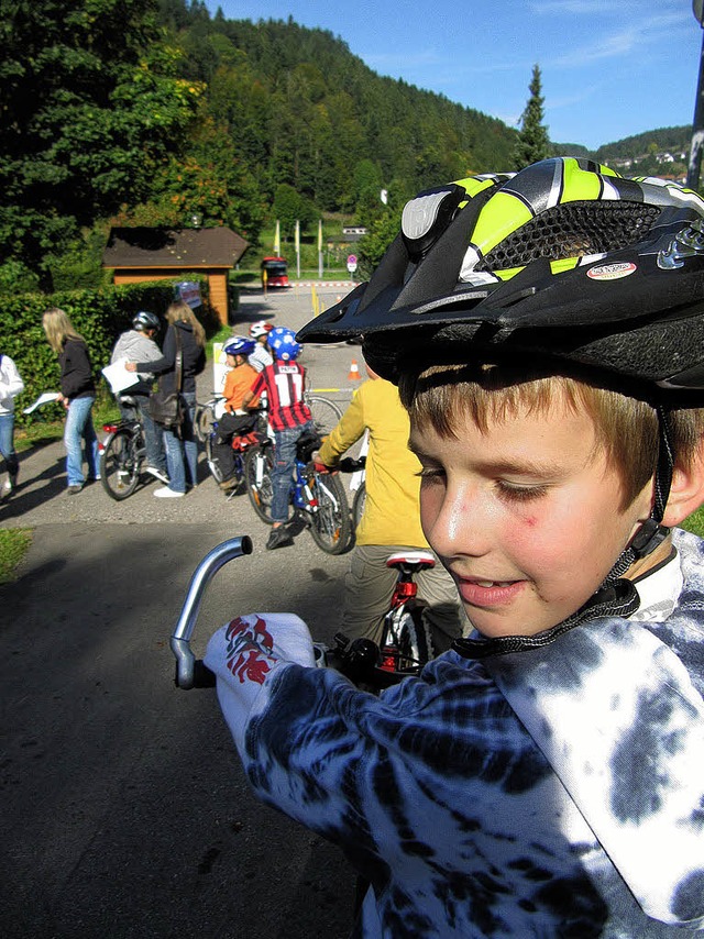 Die Aufgaben beim Fahradturnier waren ...d Sportlicheren die Nase vorn hatten.   | Foto: Susanne Filz