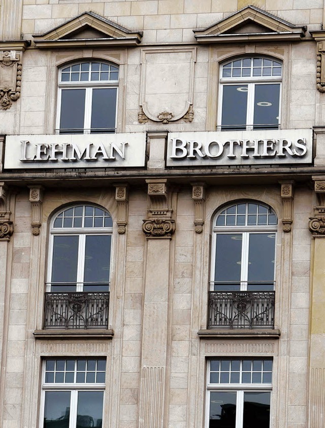 Der Sitz der insolventen Lehman-Brothers-Tochter in Frankfurt  | Foto: dpa