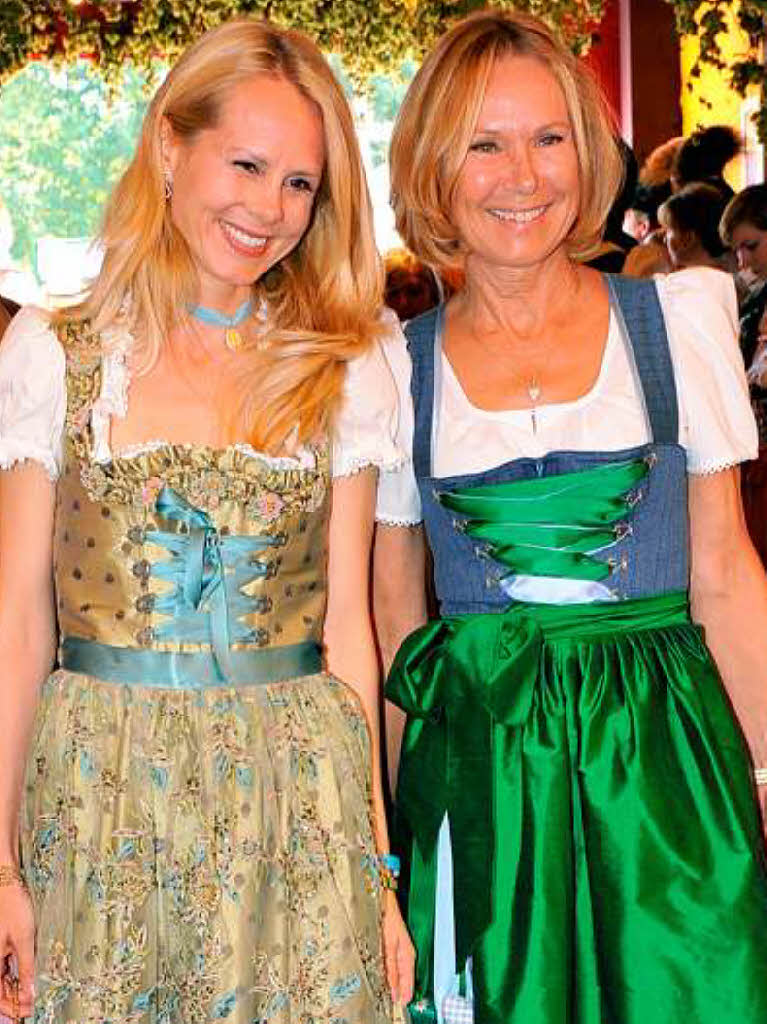 Auch Gste der „Damenwiesn“: Sybille Beckenbauer und Nadj Anna Frstin zu Schaumburg-Lippe.