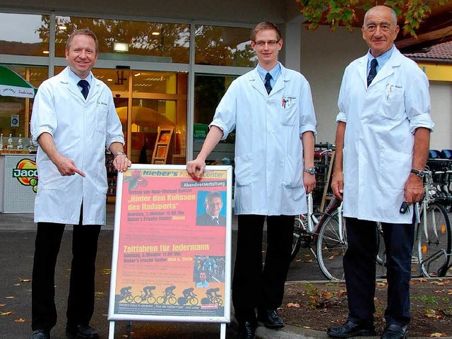 Jörg Hieber, Markus Langhans und Albin...t sportlicher Aktivität zu verbinden. | Foto: Herbert Frey Jörg Hieber, Markus Langhans und Albin...t sportlicher Aktivität zu verbinden. | Foto: Herbert Frey