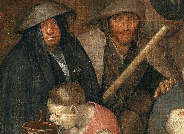 Von Bruegels Hand: &#8222;Der Wein zum...s Heiligen Martin&#8220; (Ausschnitt)   | Foto: afp