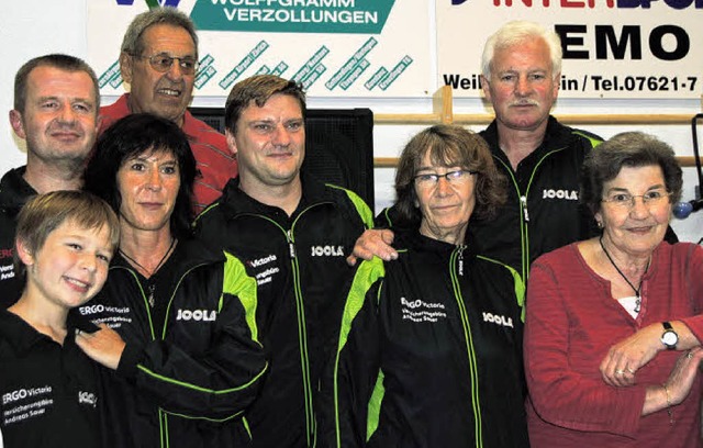 Garanten des Erfolgs:  Tom, Jrgen, Si... Spiess sowie Ursula Eise (von links)   | Foto: Sedlak