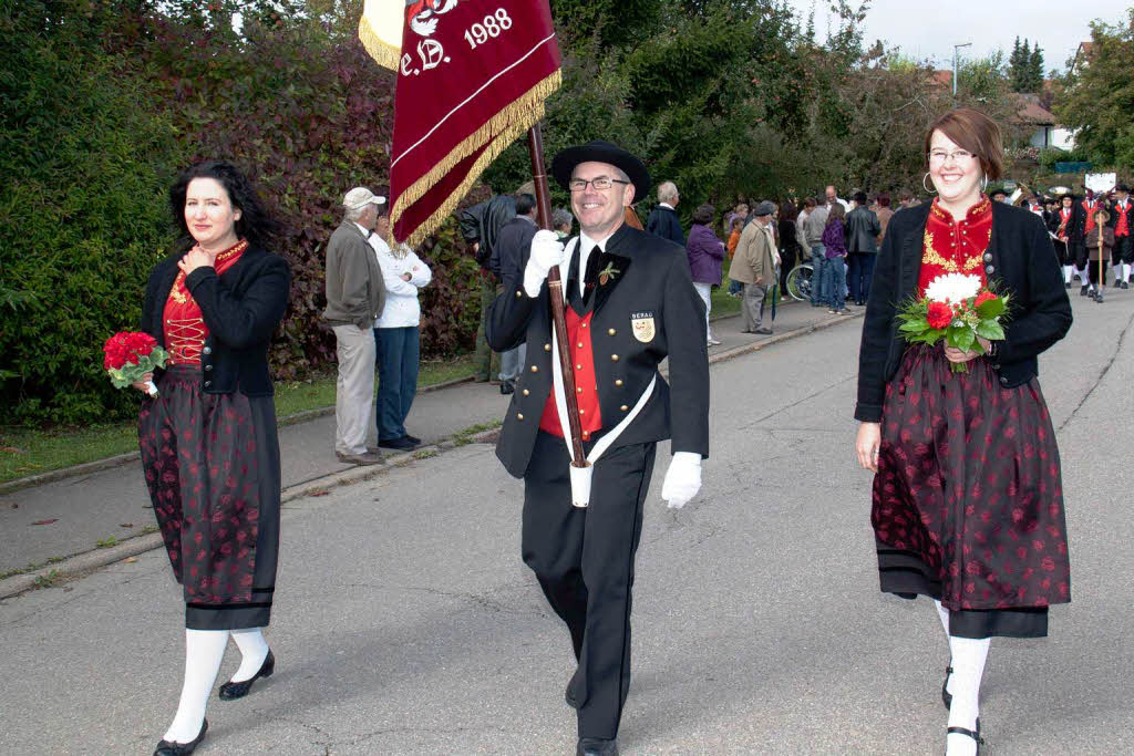 Festumzug beim 48. Erntedankfest der Trachtenkapelle in Berau<?ZP?>
