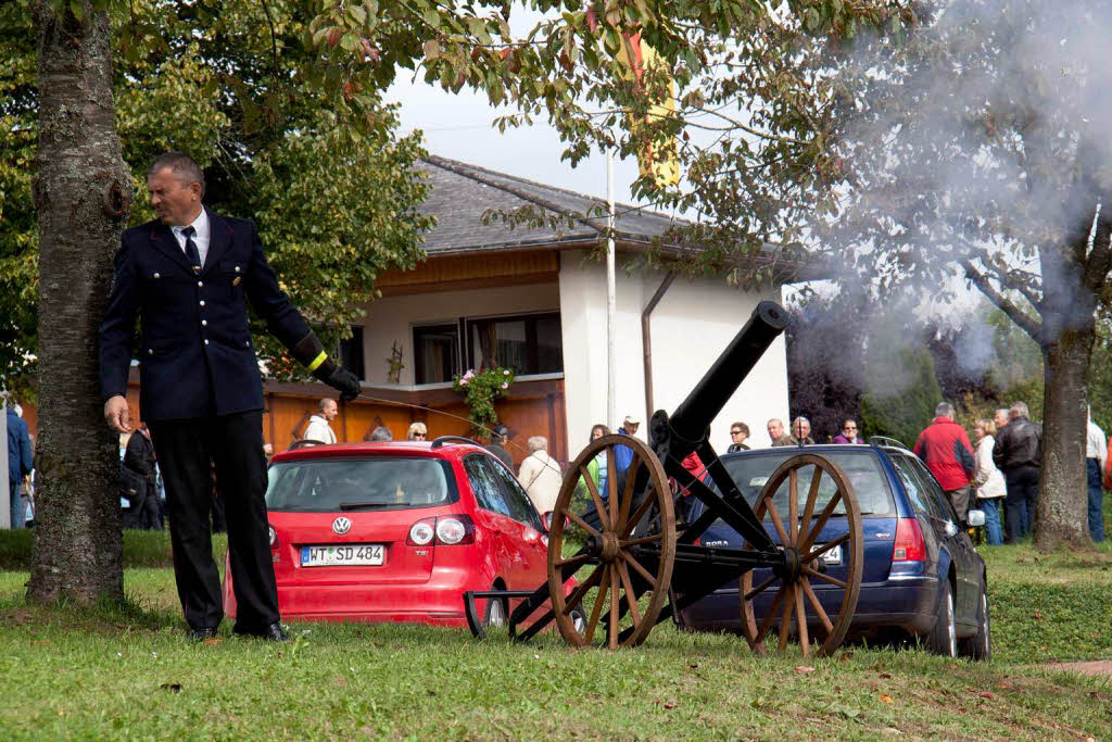 Festumzug beim 48. Erntedankfest der Trachtenkapelle in Berau<?ZP?>
