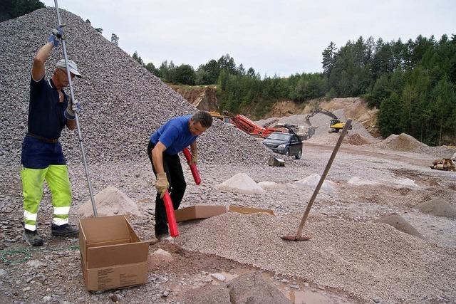 So arbeitet ein Sprengmeister in Südbadens Steinbrüchen