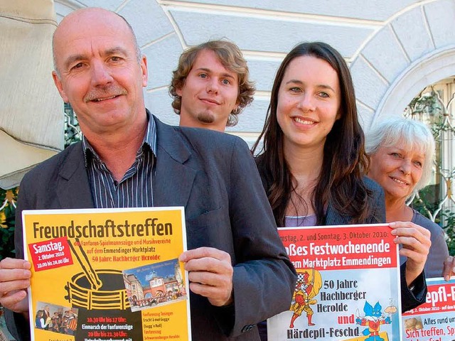 Werben frs Emmendinger Gigawochenende...mel, Lothar Winterle, Monika Schssler  | Foto: Sylvia-Karina Jahn