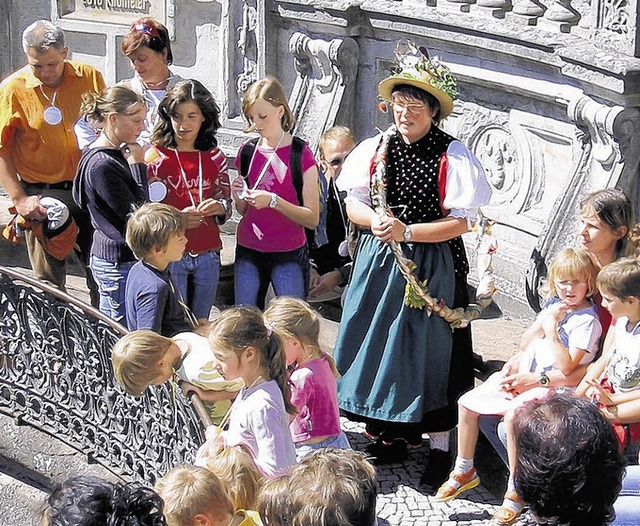 Stadtfhrerin Martina Wiemer begeister...8222;Donauquellnymphen&#8220; wandert   | Foto: SK_Archiv