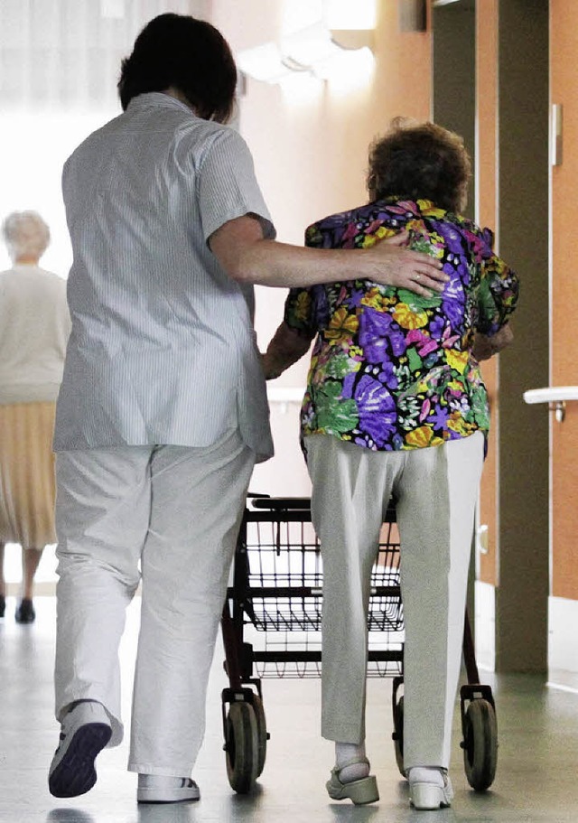 Die Zahl der Pflegeheimpltze im Orten...uf Jahre hinaus mehr als ausreichend.   | Foto: ddp