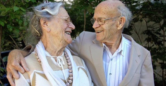 Ruth und Kurt Gebauer wurden heute vor 60 Jahren getraut.  | Foto: Umiger