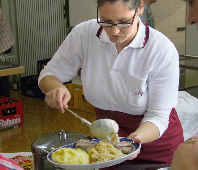 Chessilifleisch, Suurchruut un Grumbie...auen  werden Leib und Seele verwhnt.   | Foto: David-Wenk