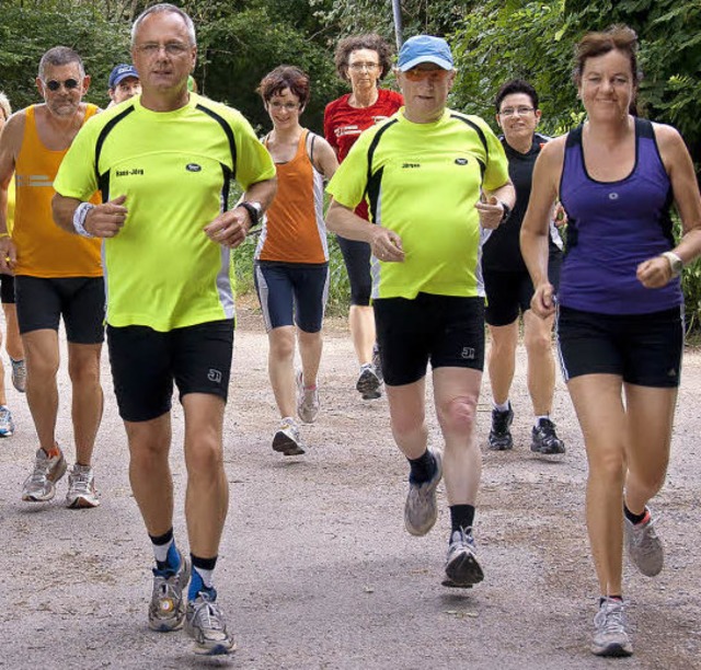 Die Marathonis, links vorne  Hans-Jrg Sachse  | Foto: LFV