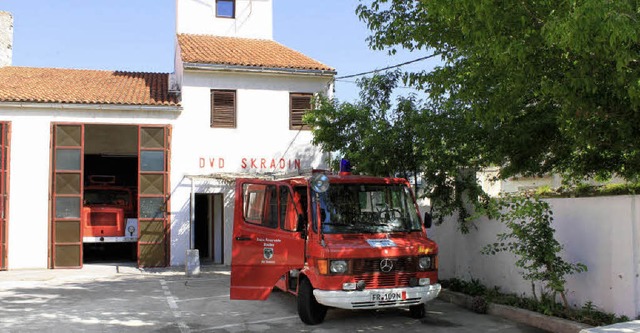 Die Feuerwehr Staufen spendete ihr Tra...an die Feuerwehr Skradin bei Sibenik.   | Foto: privat