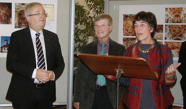 Bei der feierlichen Erffnung der Jubi...Archivarin Adelheid Lang (von links).   | Foto: roswitha frey