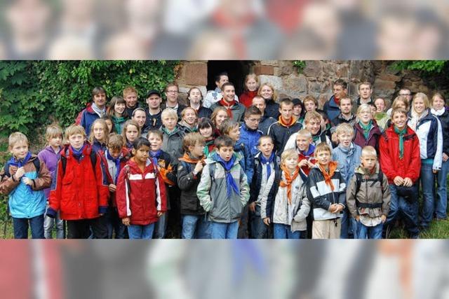 Sausenburg als Kulisse fr feierliche Gruppenwechsel