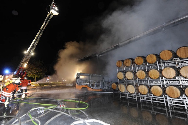 Gegen 22:45 Uhr ist am Freitag der Grobrand ausgebrochen.  | Foto: dpa