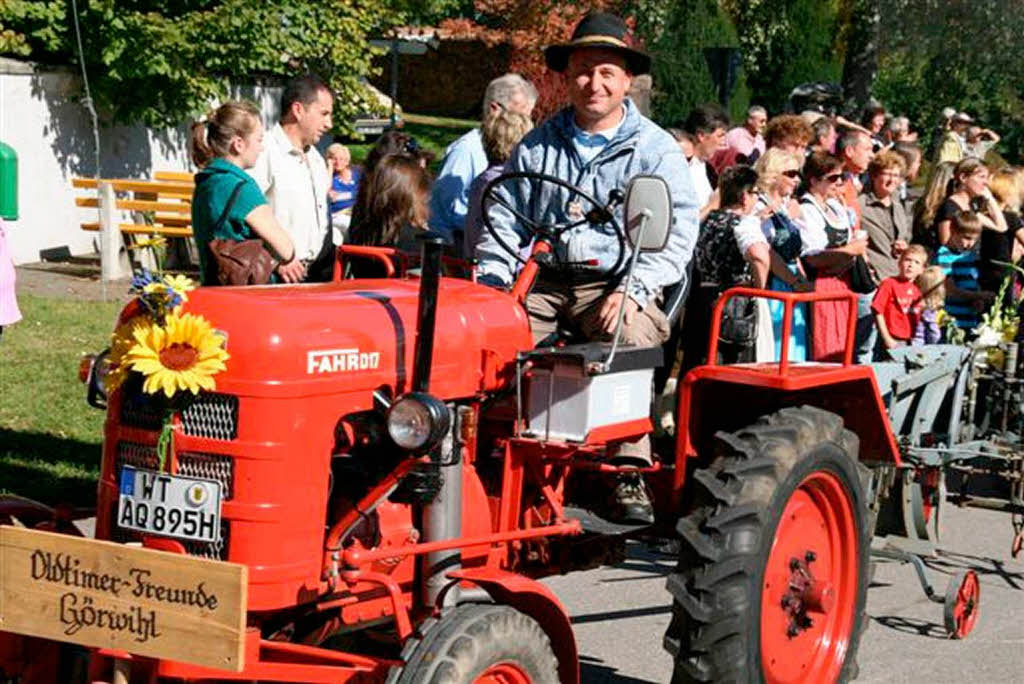 Der Erntedankumzug in Niederwihl war eine runde Sache.