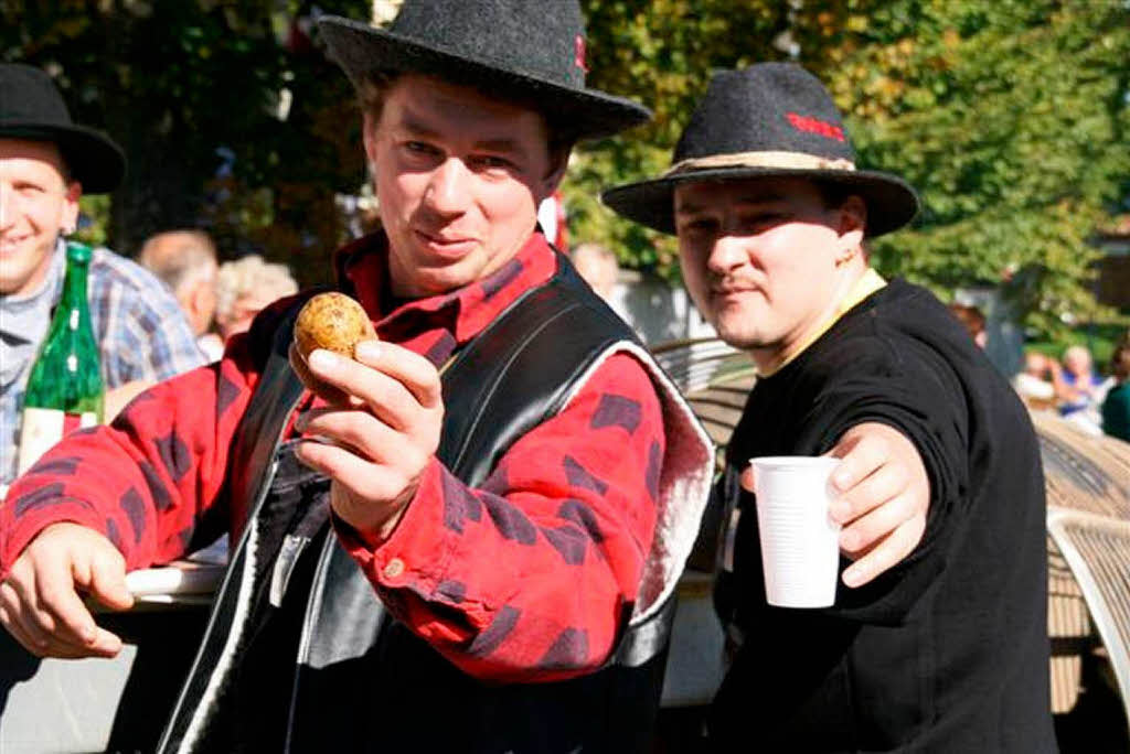 Der Erntedankumzug in Niederwihl war eine runde Sache.