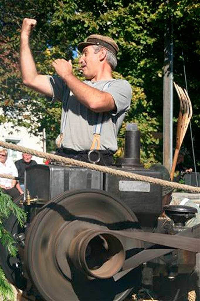 Der Erntedankumzug in Niederwihl war eine runde Sache.