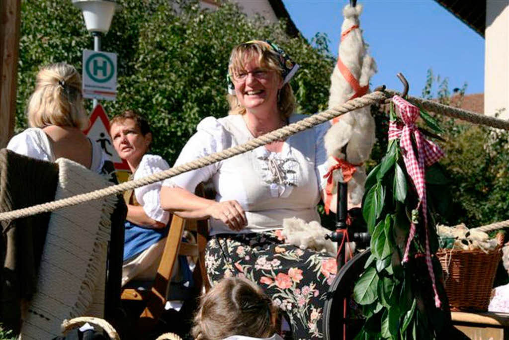 Der Erntedankumzug in Niederwihl war eine runde Sache.