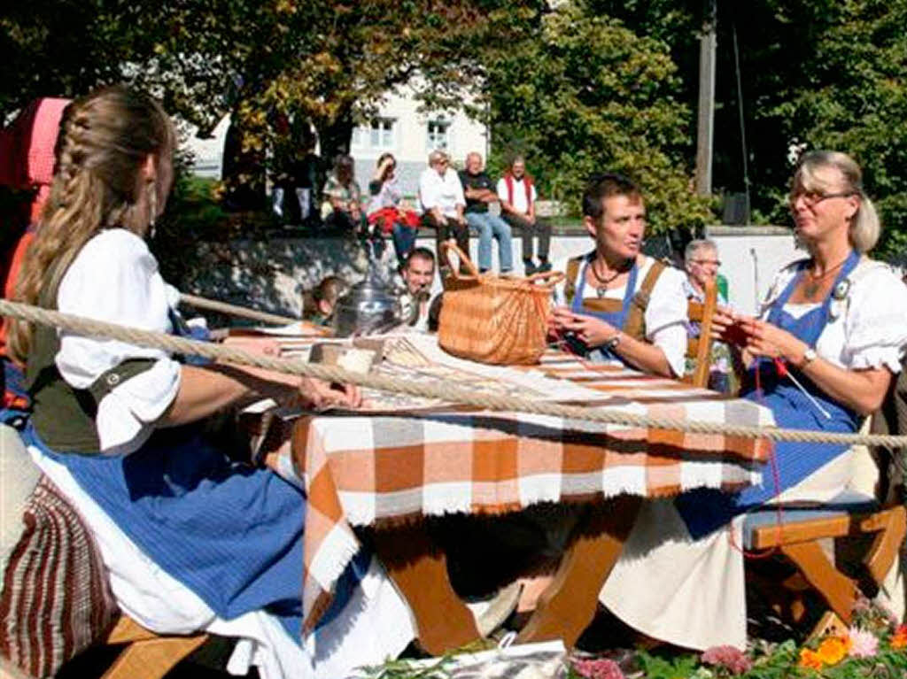 Der Erntedankumzug in Niederwihl war eine runde Sache.