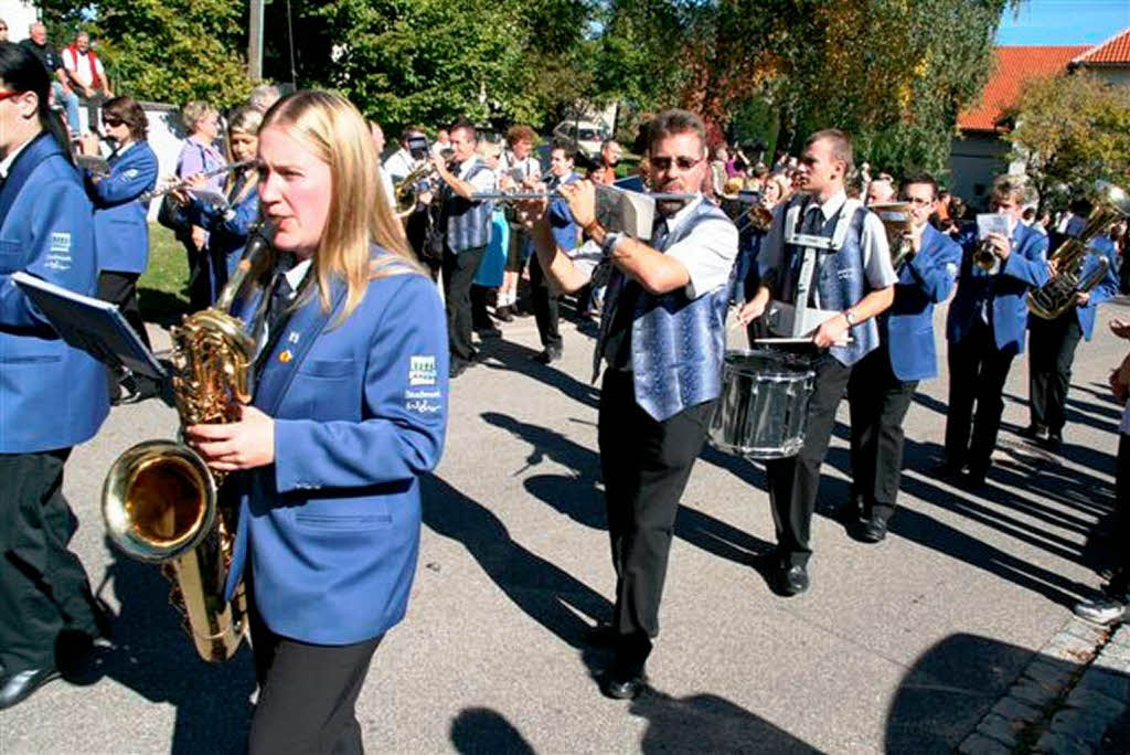 Der Erntedankumzug in Niederwihl war eine runde Sache.