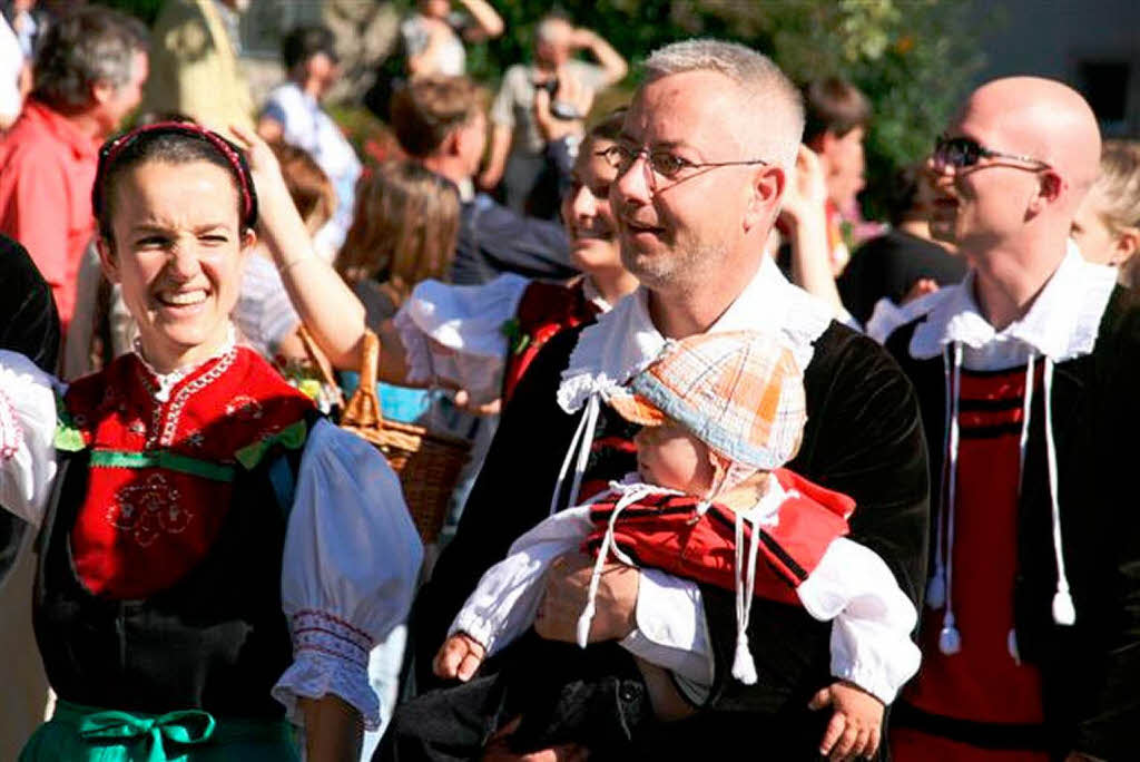 Der Erntedankumzug in Niederwihl war eine runde Sache.