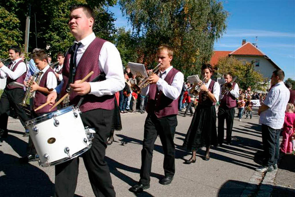 Der Erntedankumzug in Niederwihl war eine runde Sache.