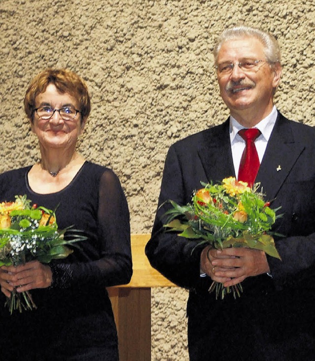 Trude Klein und Bariton Klaus Mertens    | Foto: Freudig