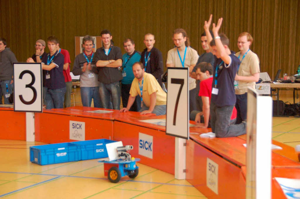 Der 3. Sick-Robot-Day in Waldkirch: Das Fahrzeug vom Parma Robot Club aus Italien