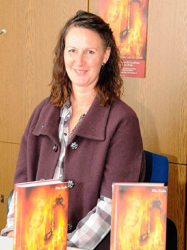 Elke Bader prsentiert  den 2.  Teil ihres Romans ber die Geschichte  des  Markgrflerlandes   „Der Flammenthron des  Rttlers".