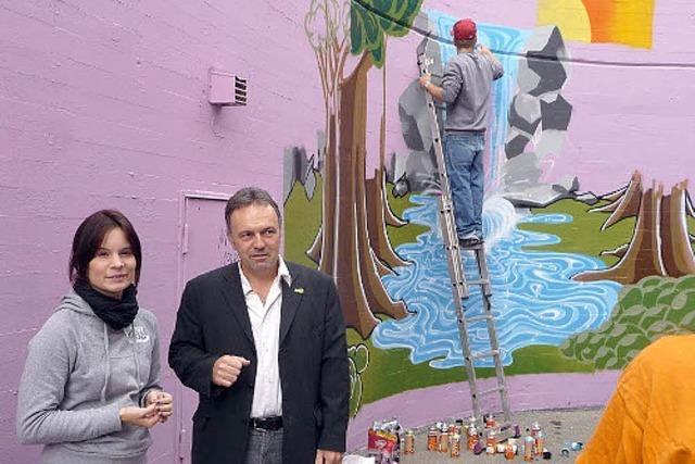 Graffiti-Galerie wird in Eimeldingen eingeweiht