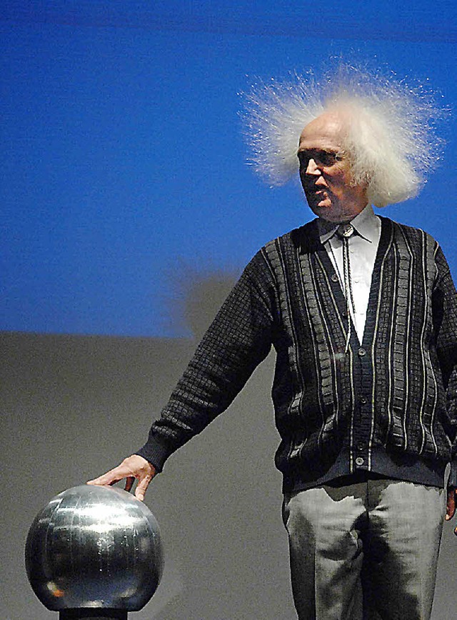 Steile Frisur: Auch Physik kann Spa machen.  | Foto: Frderverein S&amp;T