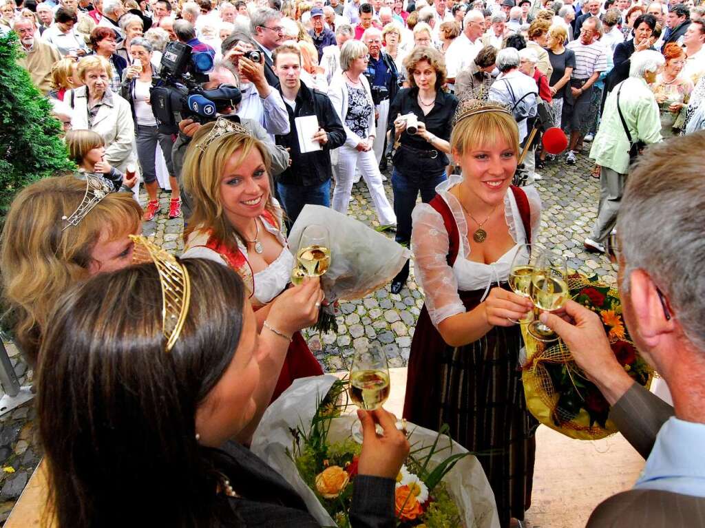 2008: Erffnung des Freiburger Weinfestes