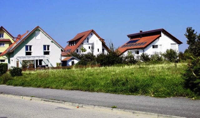 Die Lcke im Gallenweiler Baugebiet &#... Bebauungsplanes, geschlossen werden.   | Foto: Model