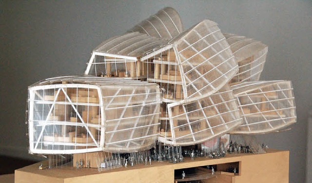 Das Modell von Frank Gehrys futuristis... ist zurzeit in Saint-Louis zu sehen.   | Foto: Annette Mahro