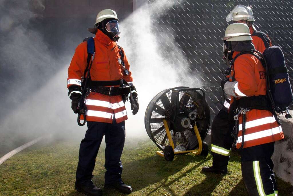 Drucklfter im Einsatz