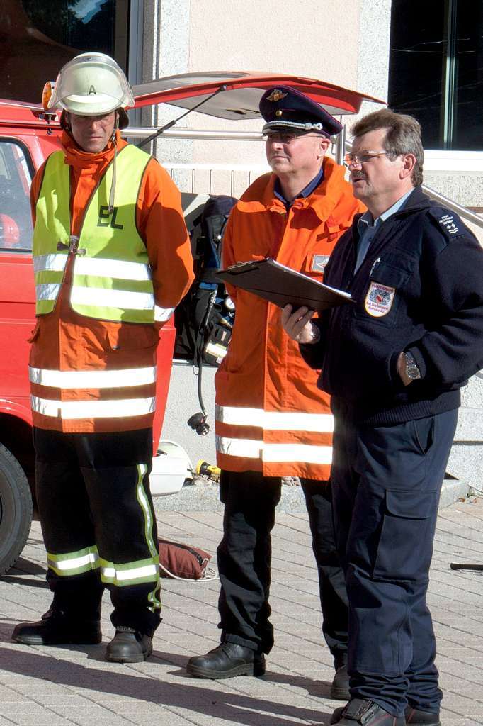 Feuerwehr Herbstprobe der Werkfeuerwehr Rothaus gemeinsam mit Grafenhausen