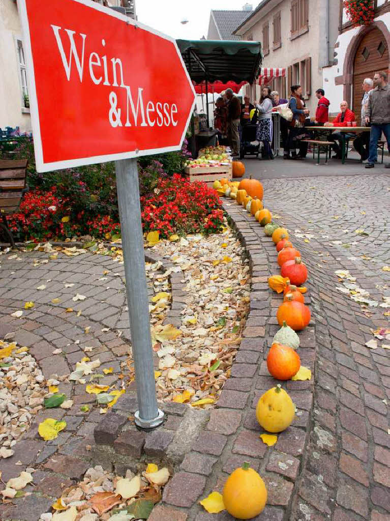 Immer den Krbissen nach ging es zumindest beim Bauernmarkt am Lindenplatz.