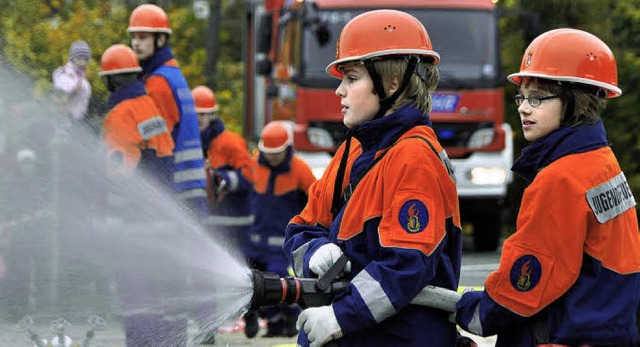 Feuerwehr, Jugendfeuerwehr, Wasser, Strahlohr  | Foto: Markus Straub