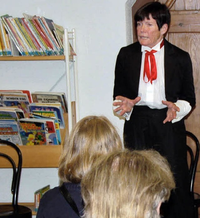 Der lange Abend in der Stadtbibliothek...  mit Gruselgeschichten fr Spannung.   | Foto: adrian steineck